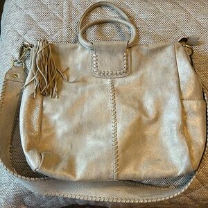 Hobo Shelia Large Satchel Gold